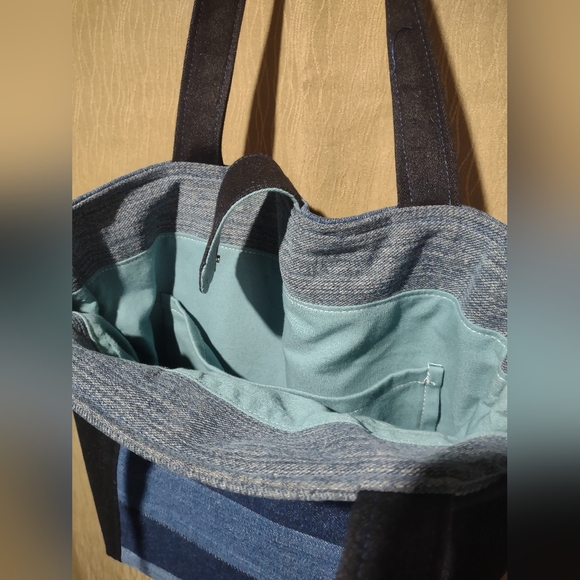 Handmade Upcycled Tote Bag 7 - Picture 5 of 5